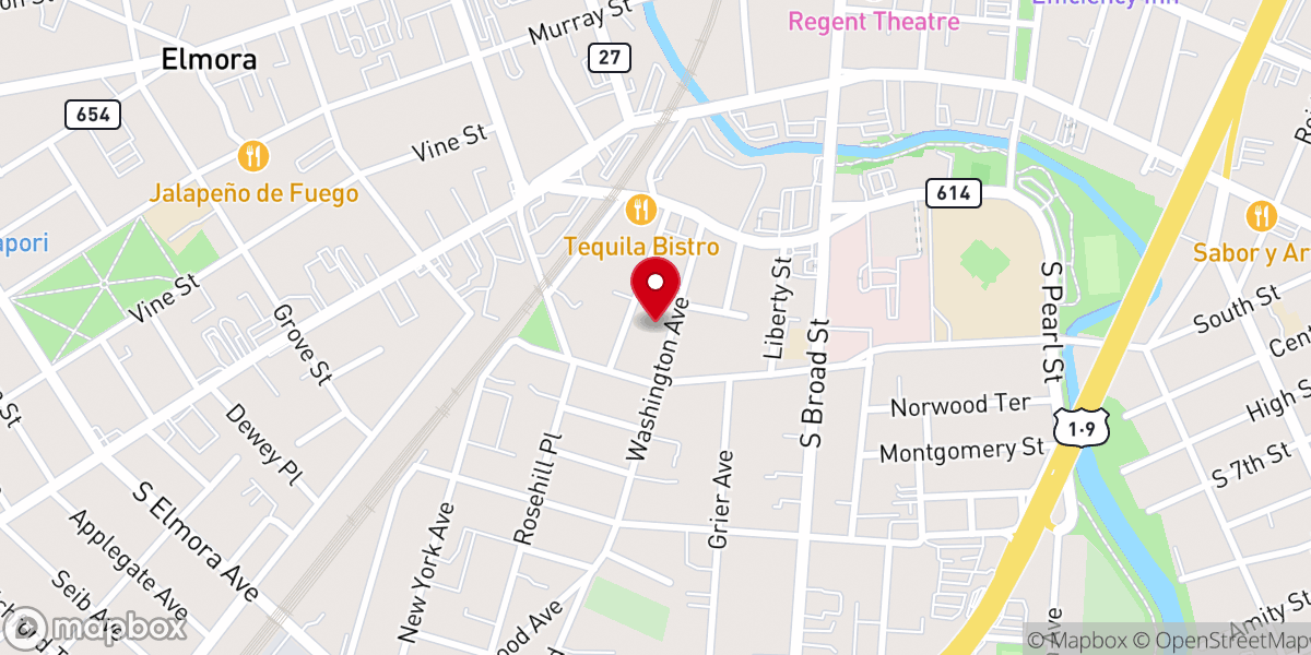 Map showing location of St. Mary of the Assumption