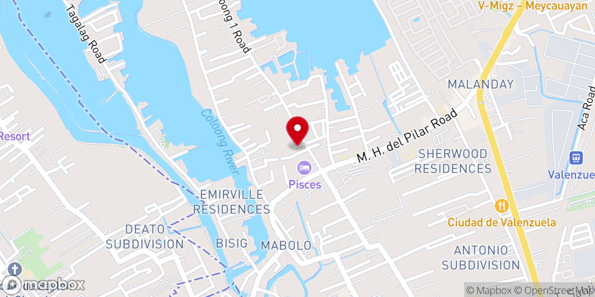 Map showing location of Word-Bride Church of Christ Valenzuela