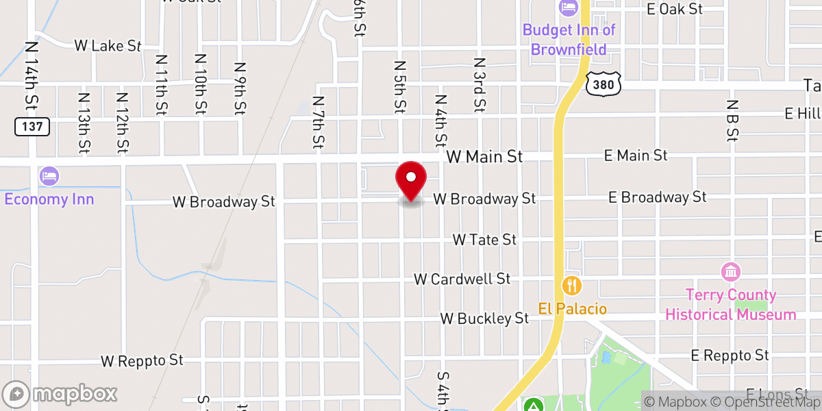 Map showing location of Abundant Harvest Community Church