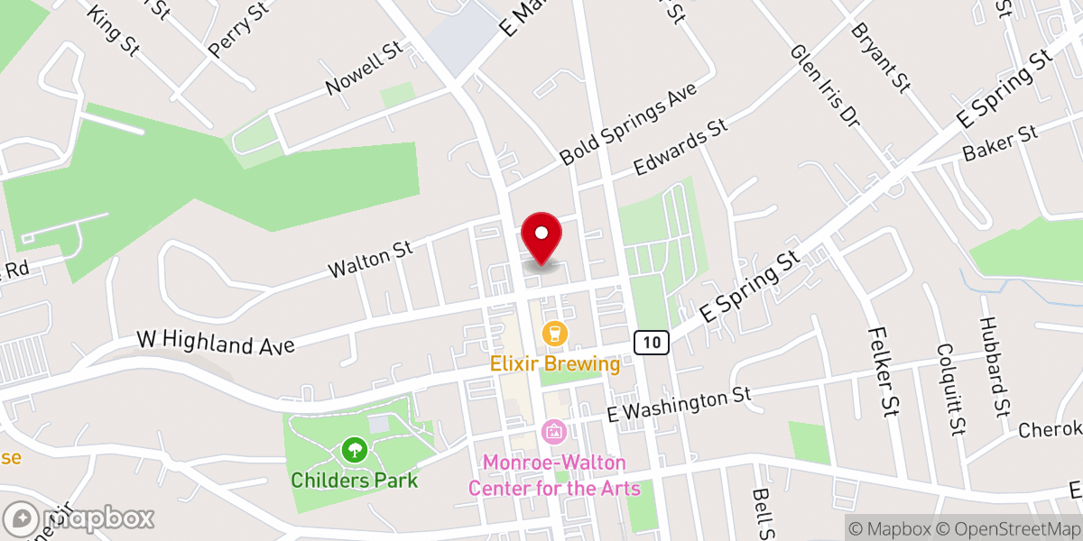 Map showing location of St Alban's Episcopal Church