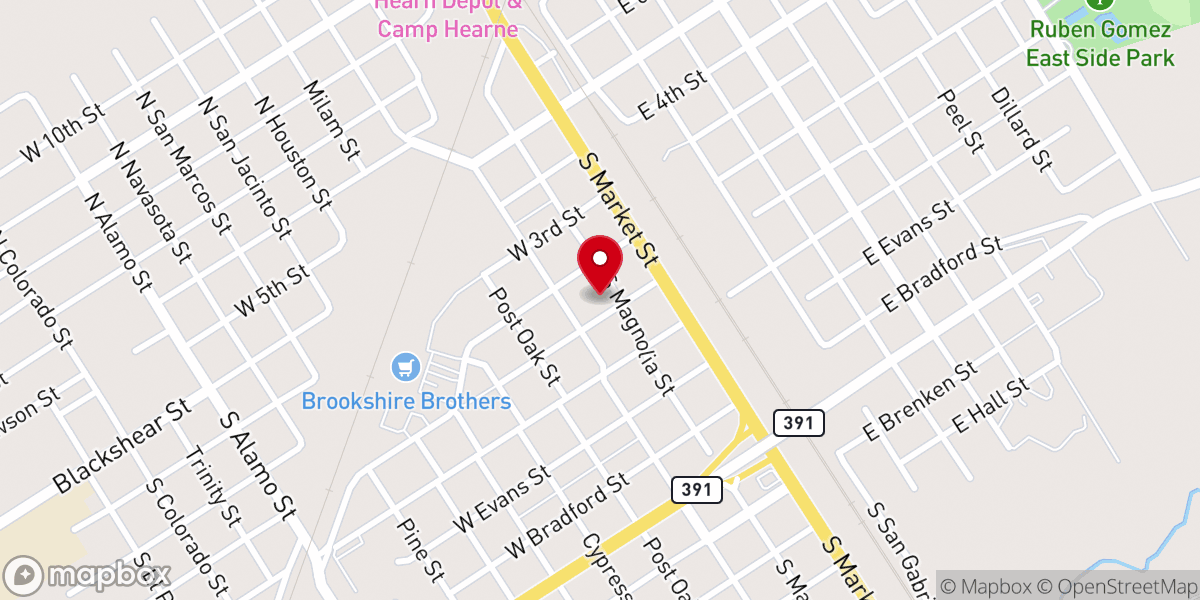 Map showing location of Grace Methodist Church