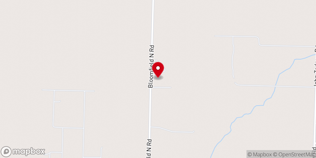 Map showing location of Gentry Mennonite Church