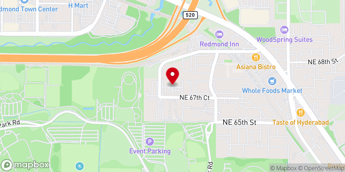 Map showing location of Evangelical Chinese Church of Seattle - Redmond Campus