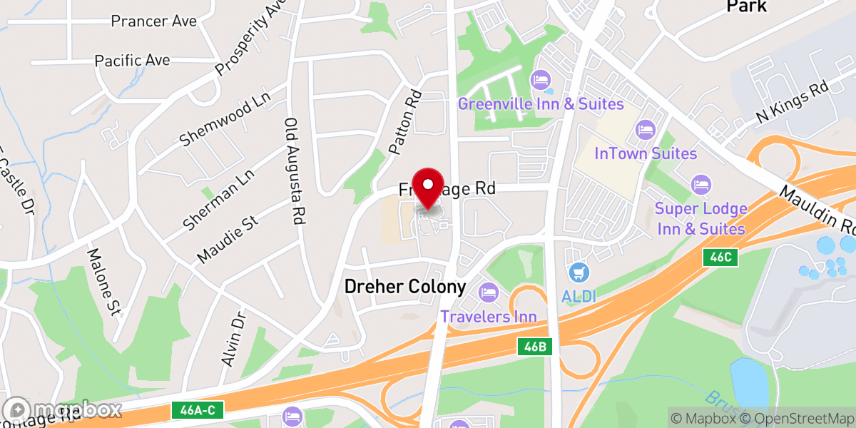 Map showing location of Our Lady of the Rosary Catholic Church