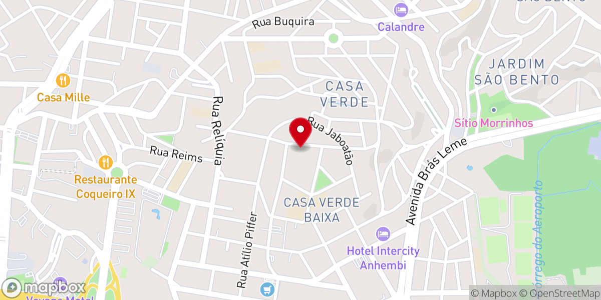Map showing location of IGREJA BATISTA CASA VERDE