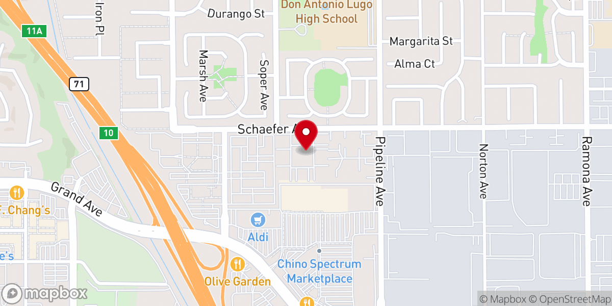 Map showing location of Calvary Chapel Chinese Fellowship