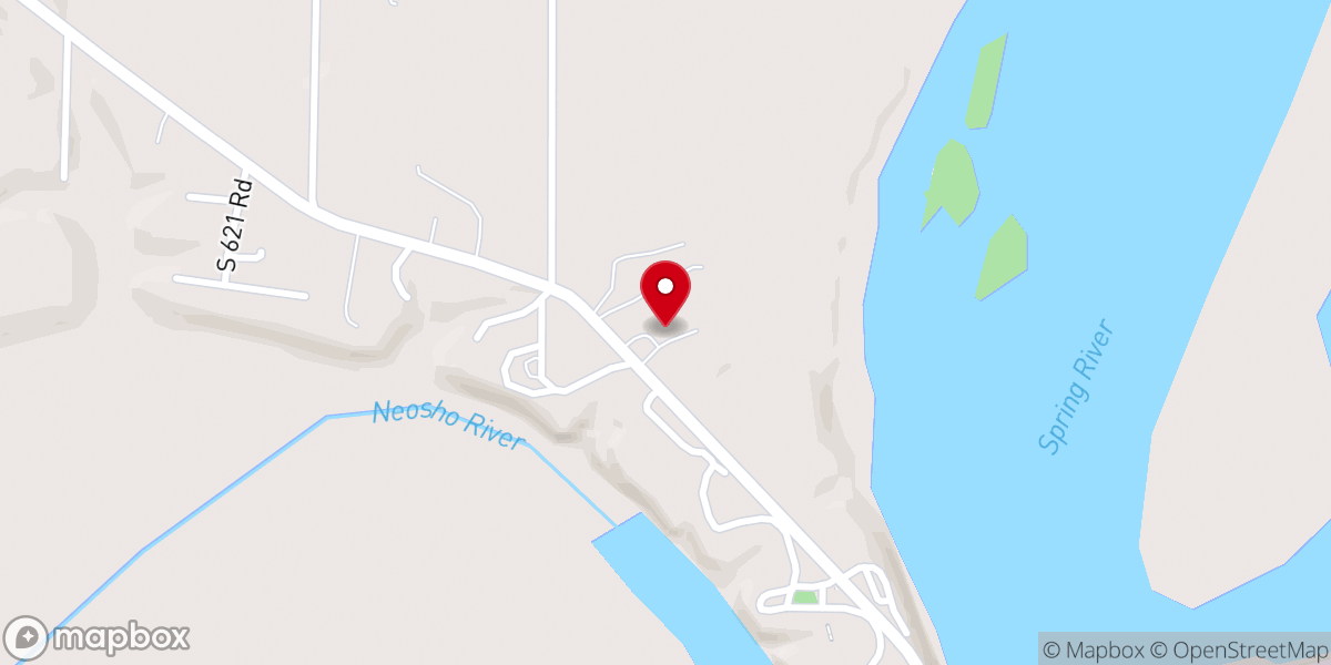 Map showing location of 2 Rivers Baptist Church
