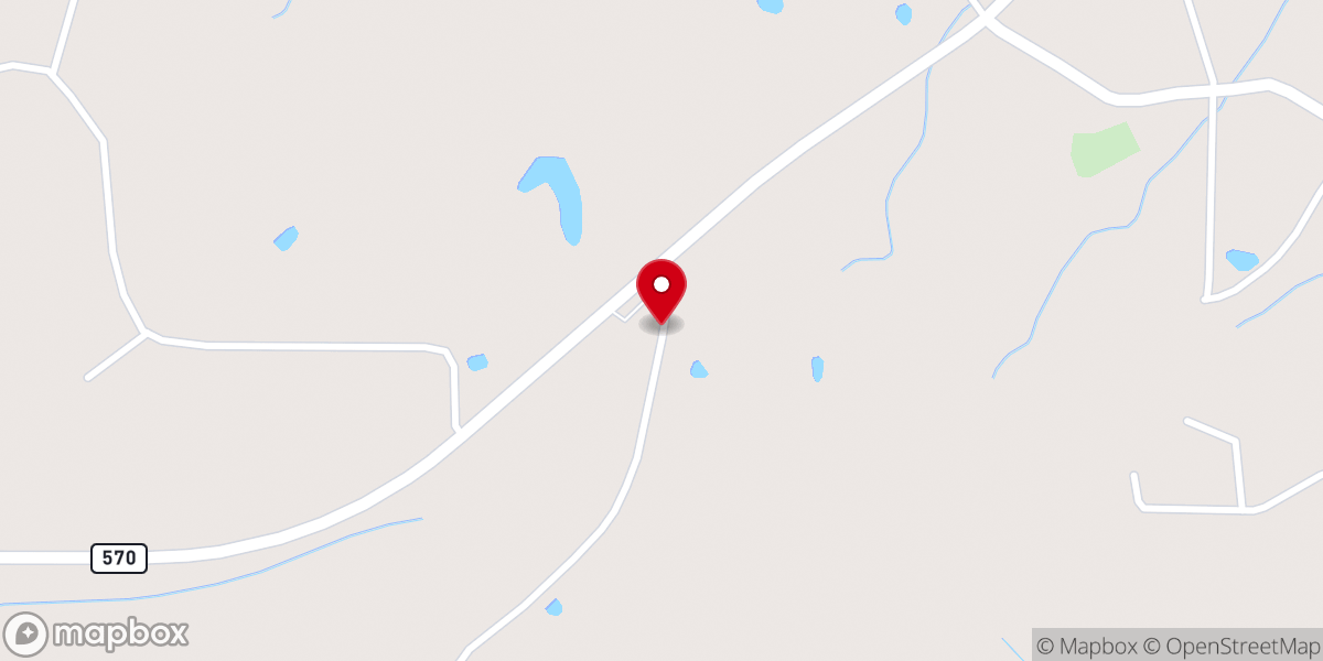 Map showing location of Mount Zion Church
