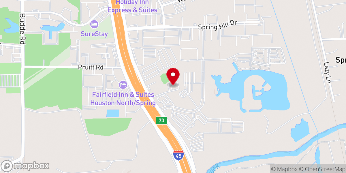 Map showing location of Crosswalk North Houston
