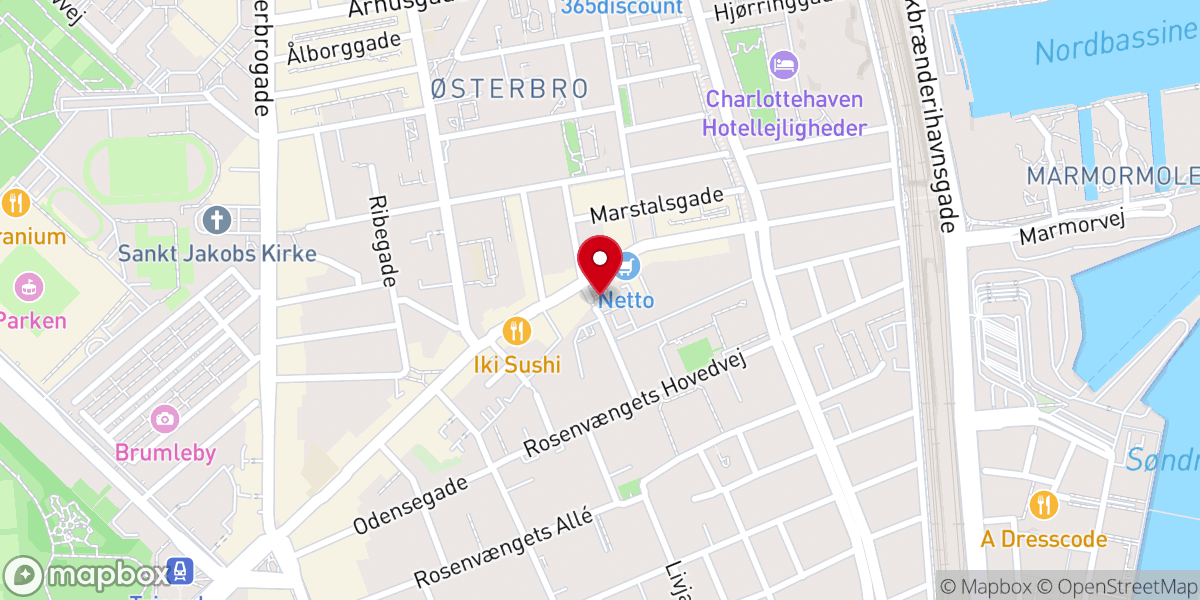 Map showing location of Katolsk Apostolsk Kirke
