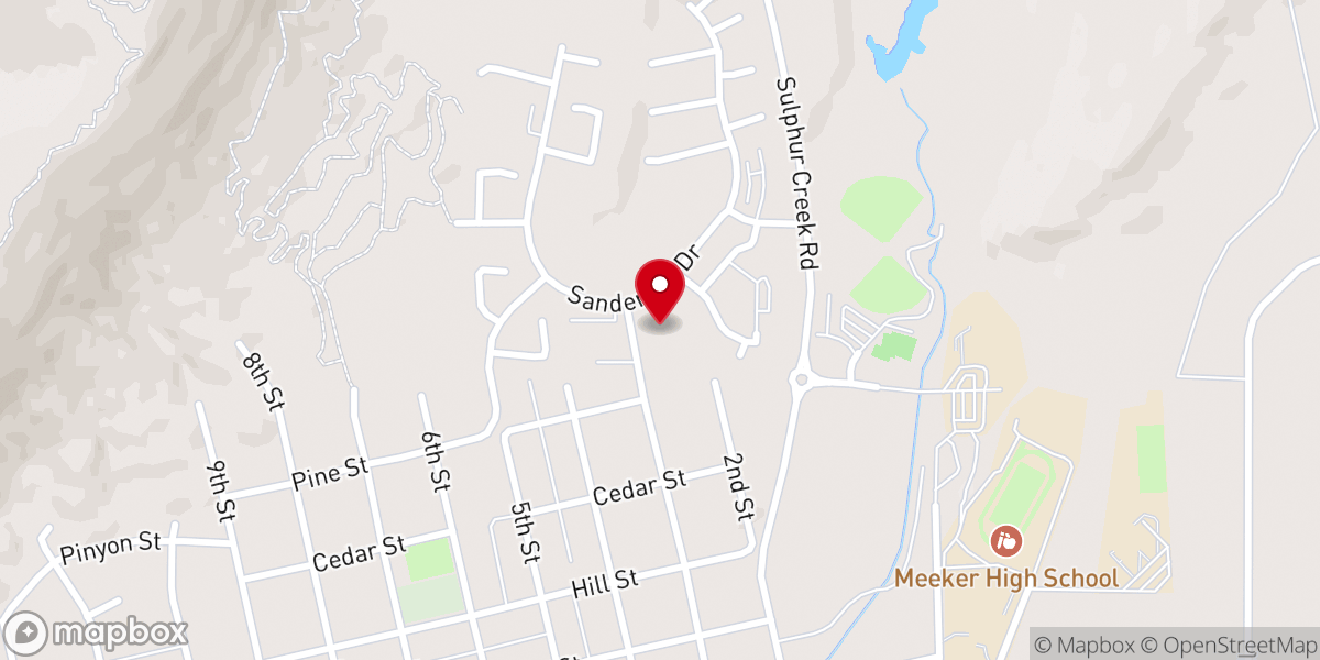 Map showing location of Faith Baptist Church