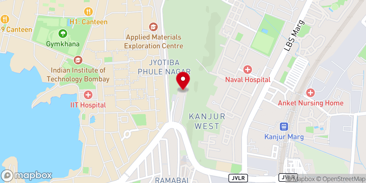 Map showing location of Holy Trinity Church, Powai