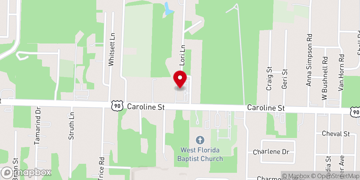 Map showing location of First Apostolic Church
