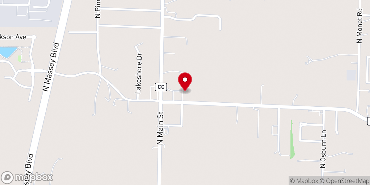 Map showing location of Nixa Revolution Church