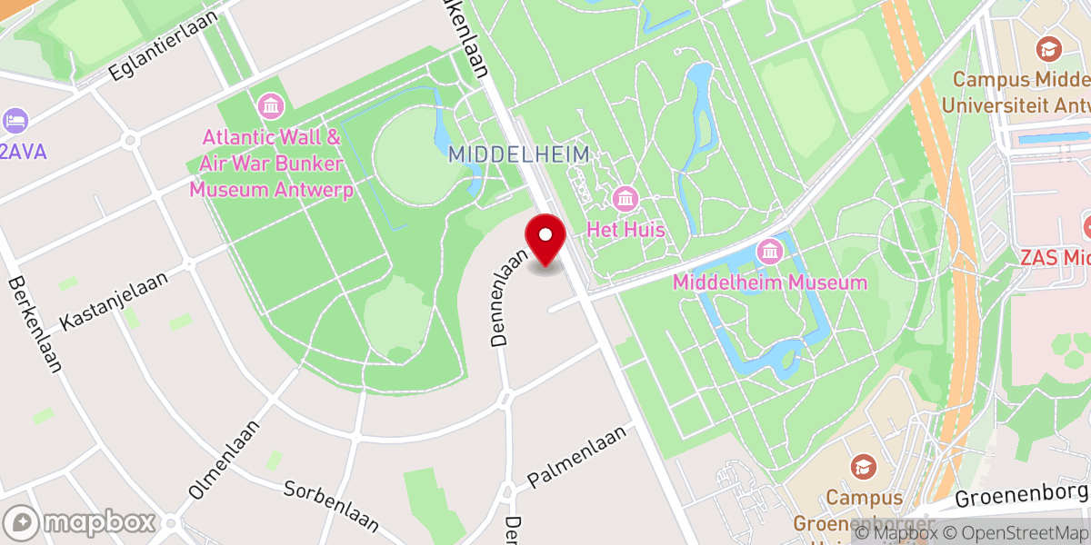 Map showing location of Onze-Lieve-Vrouwekapel