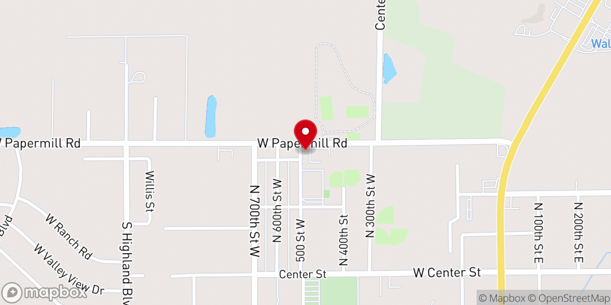 Map showing location of Taylor Town Hall