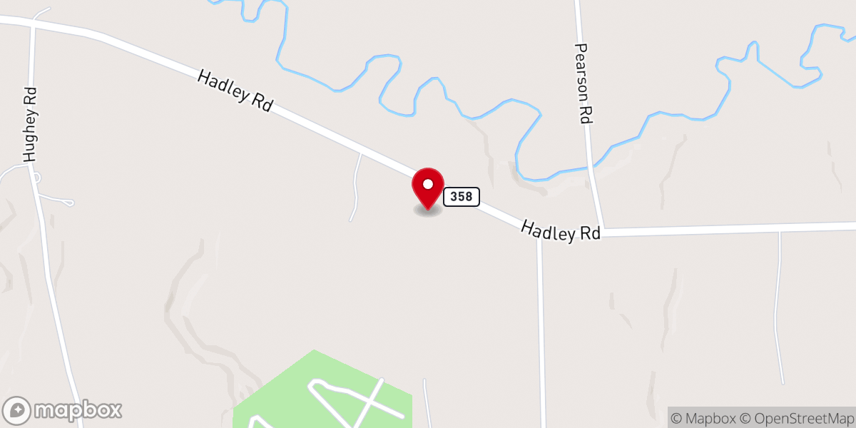 Map showing location of Perry Baptist Church