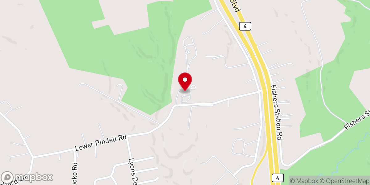 Map showing location of Praises Redemption Worship Center