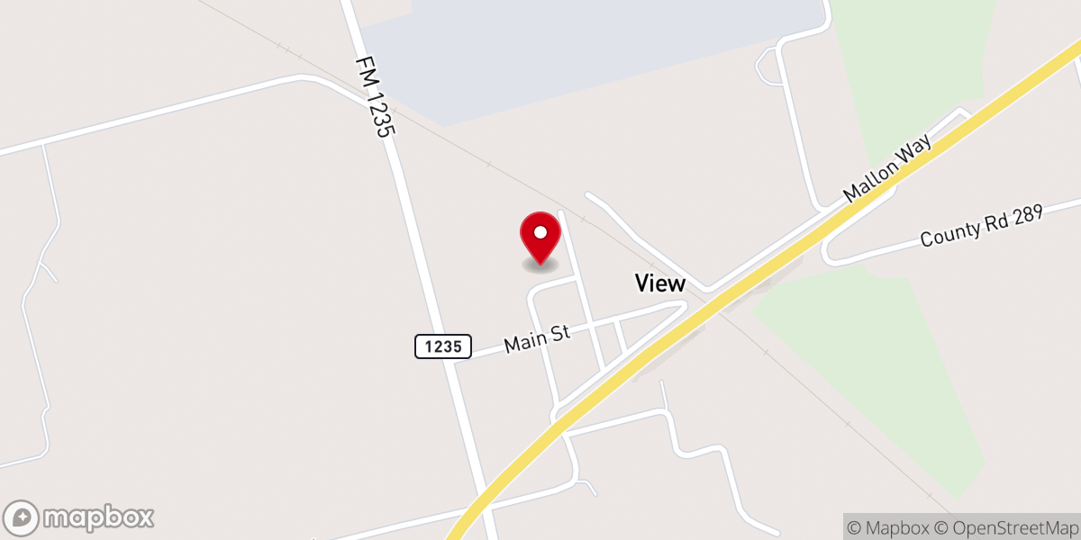 Map showing location of View Baptist Church