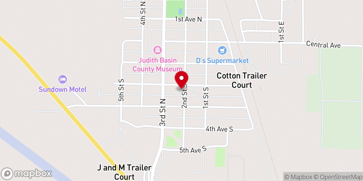 Map showing location of First Presbyterian Church
