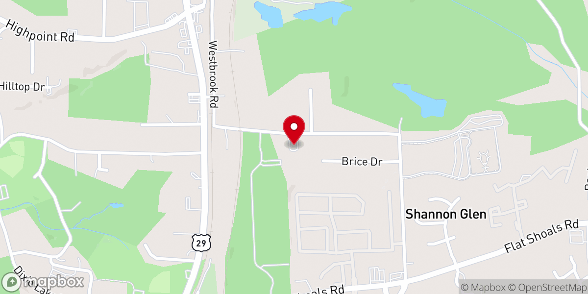 Map showing location of New Beginning Missionary Baptist Church