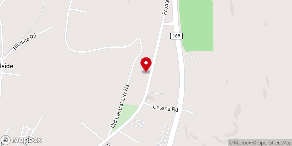 Map showing location of Mercer Missionary Baptist Church