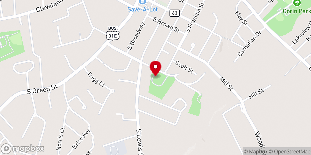 Map showing location of Ralph Bunche Community Center
