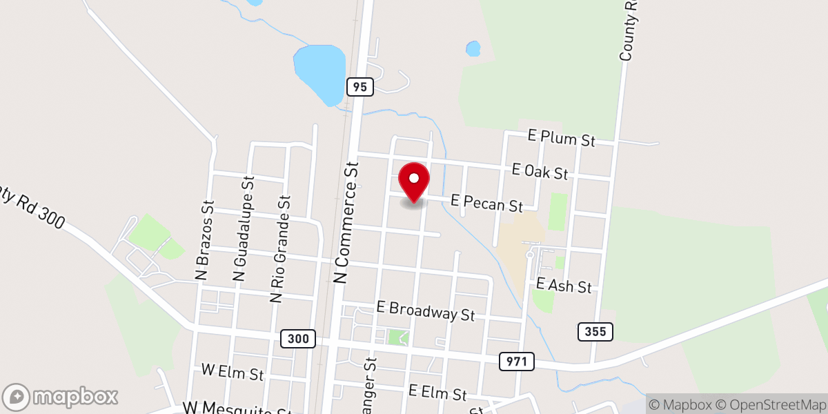 Map showing location of Judea Baptist Church