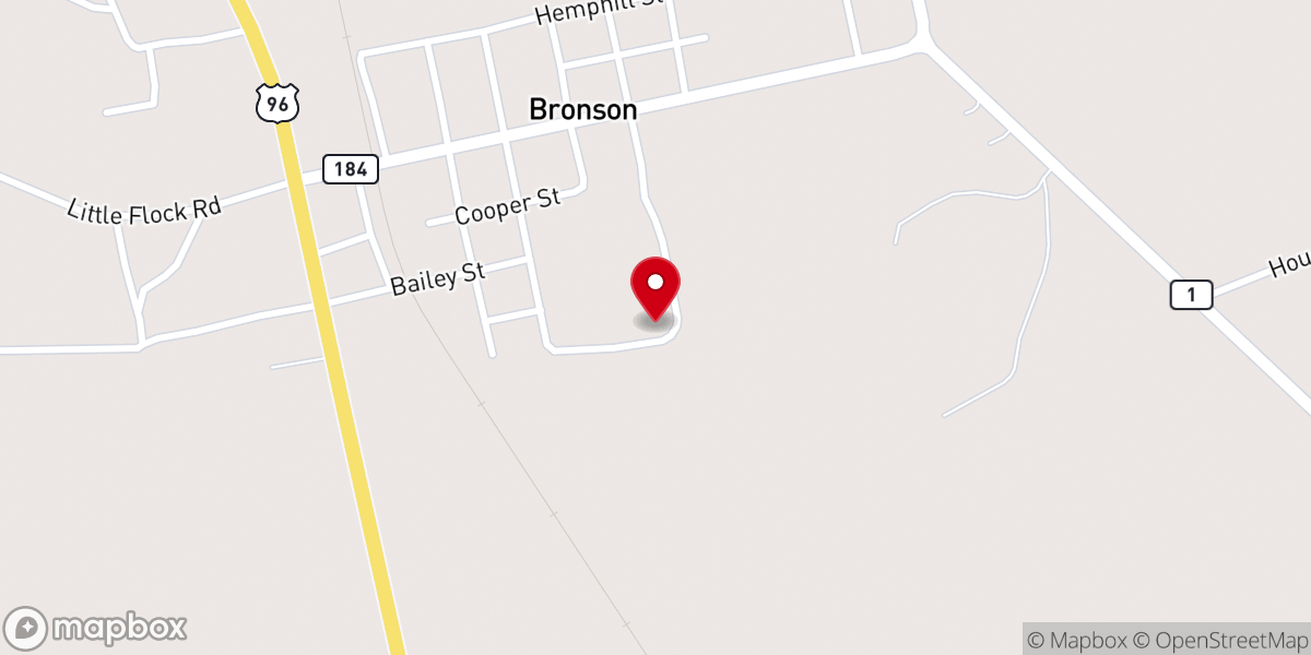 Map showing location of Bronson Revival Center