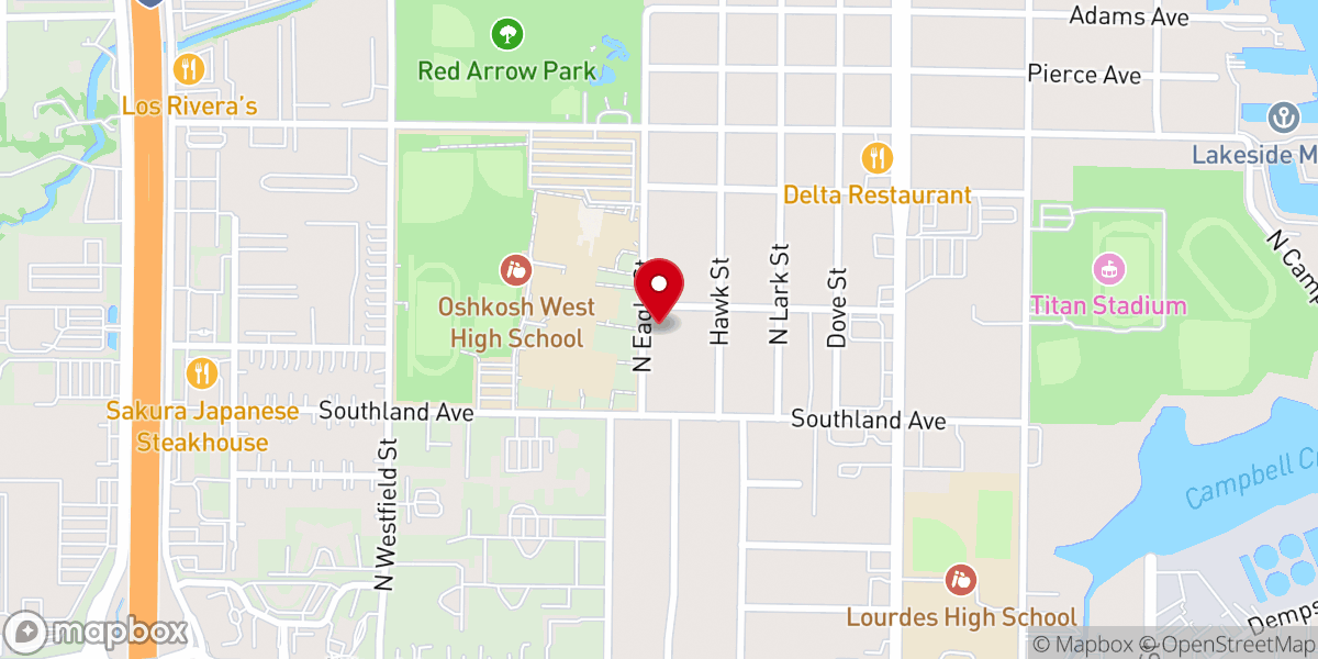Map showing location of Immanuel Lutheran Church