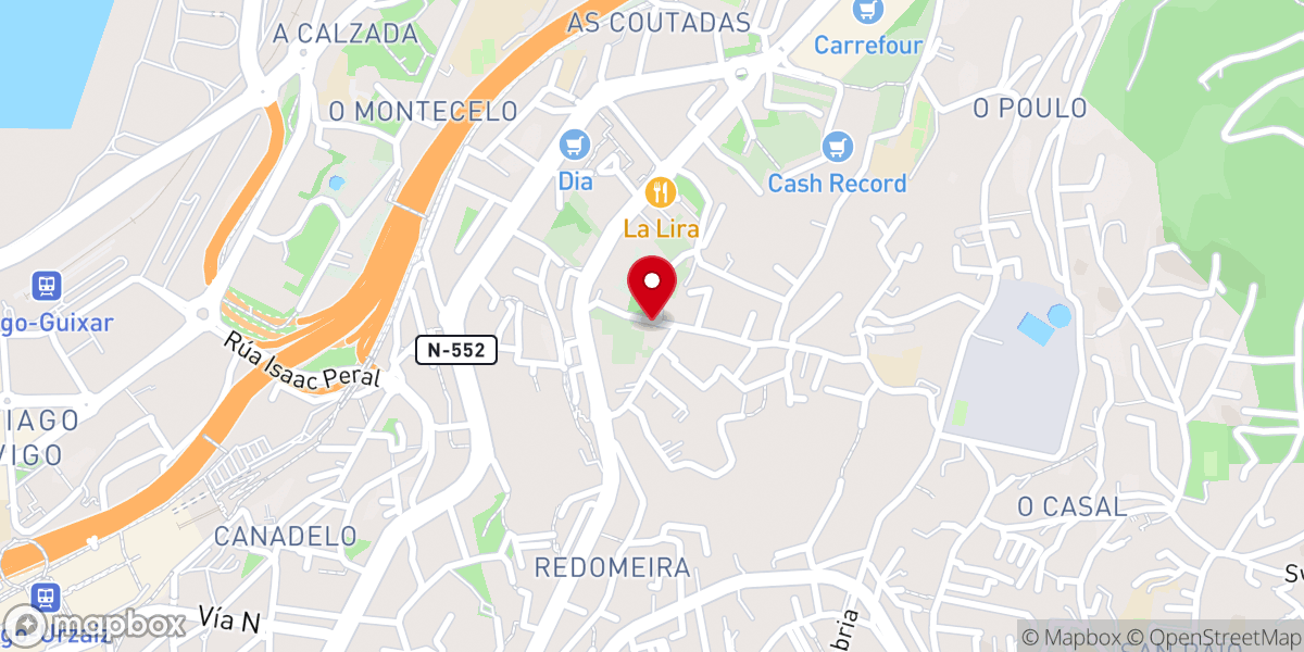 Map showing location of Iglesia de San Juan Bautista