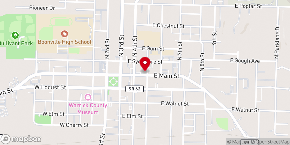 Map showing location of Main Street United Methodist Church