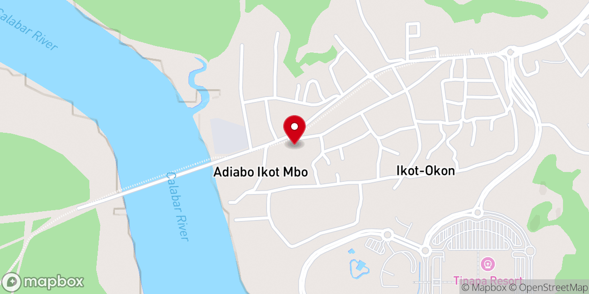 Map showing location of CATHOLIC ARCHDIOCESE OF CALABAR- ST PATRICK STATION