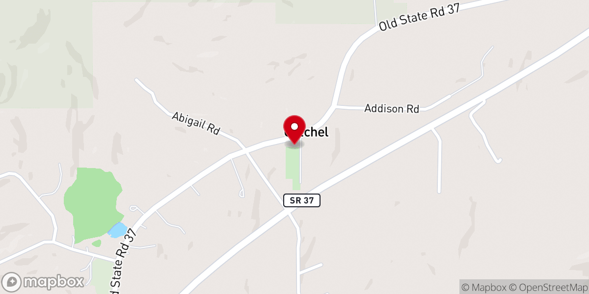 Map showing location of Lilly Dale Church of Christ