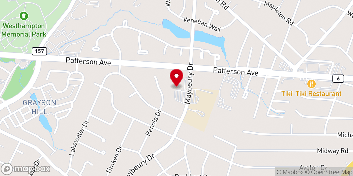 Map showing location of Welborne United Methodist Church