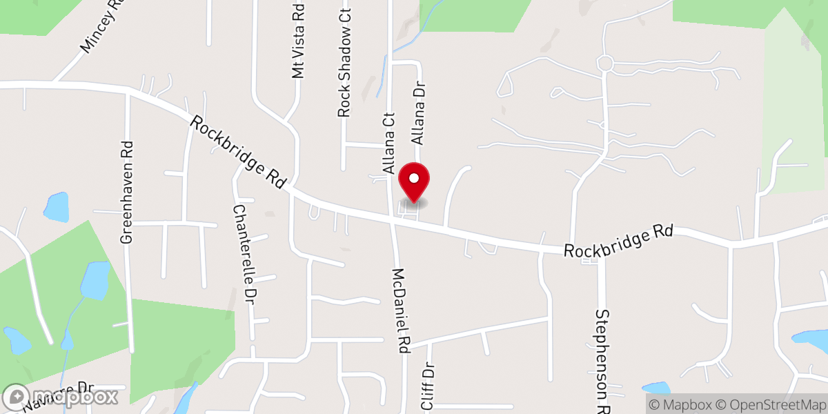 Map showing location of Liberty Temple Christian Church