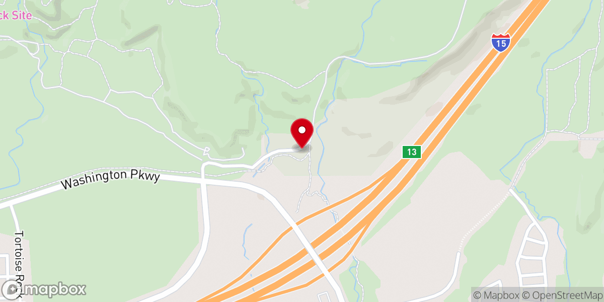 Map showing location of Grapevine Trailhead