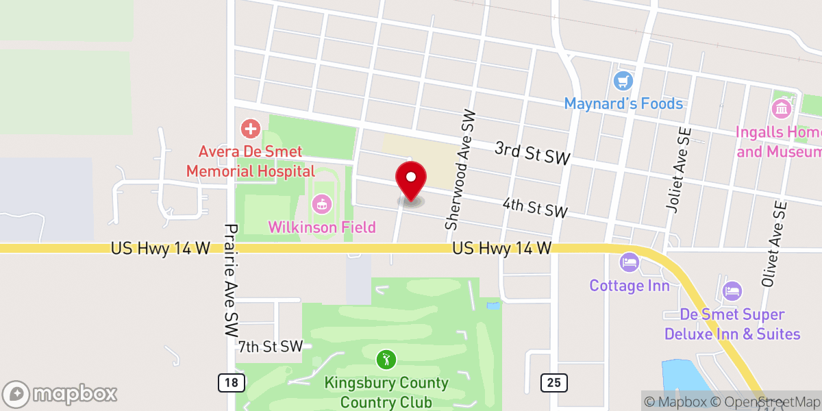 Map showing location of American Lutheran Church