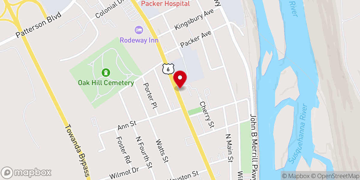 Map showing location of Independent Baptist Parsonage