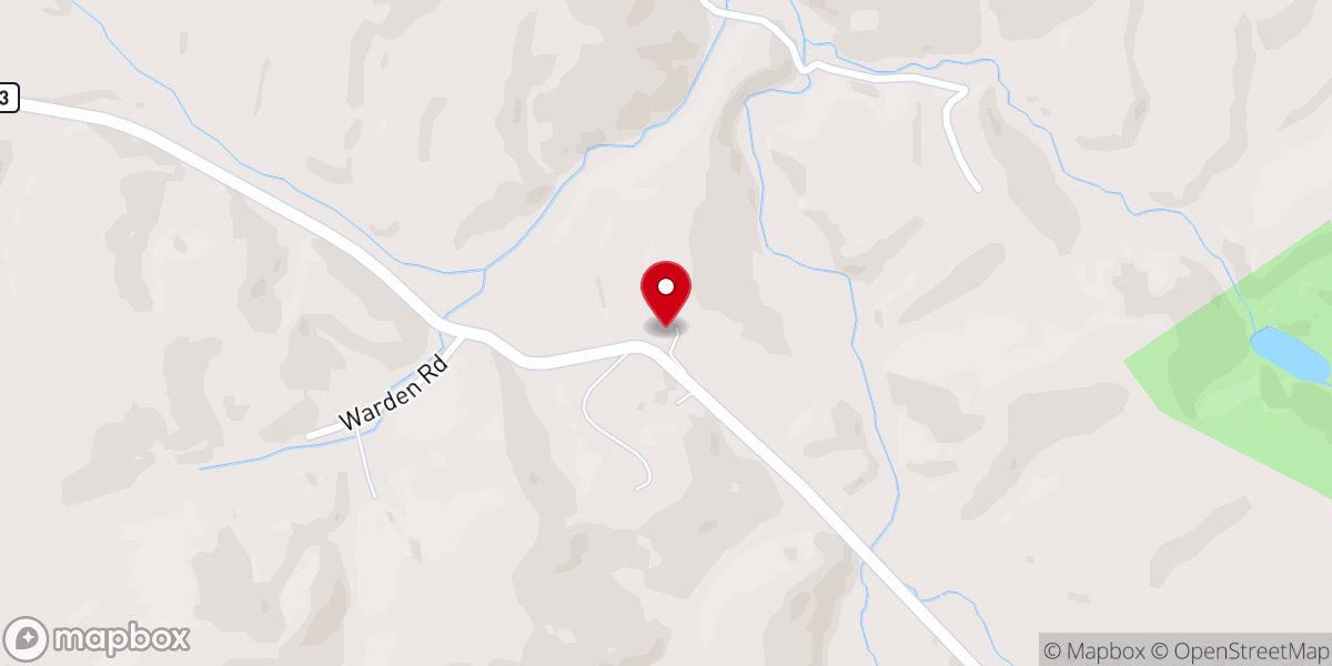 Map showing location of Alleghany Grayson Parsonage