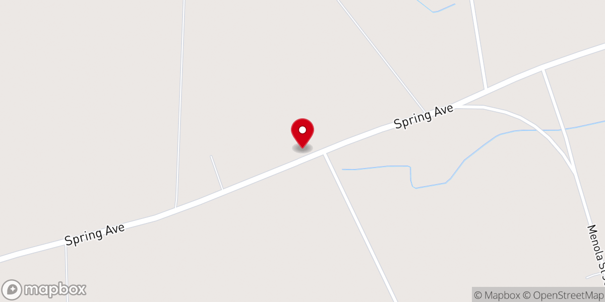 Map showing location of Menola First Baptist Church