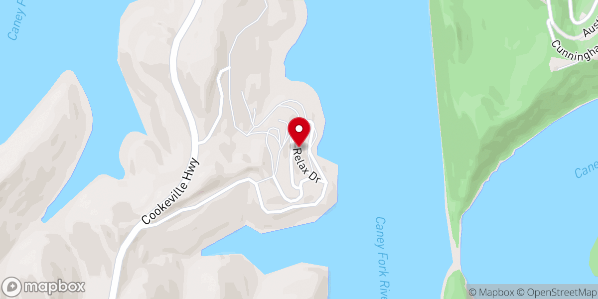 Map showing location of The Retreat At Center Hill Lake