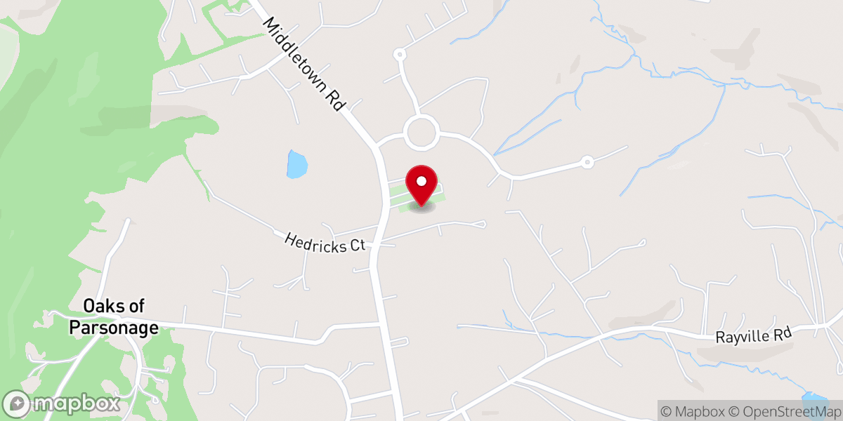 Map showing location of Pine Grove United Methodist