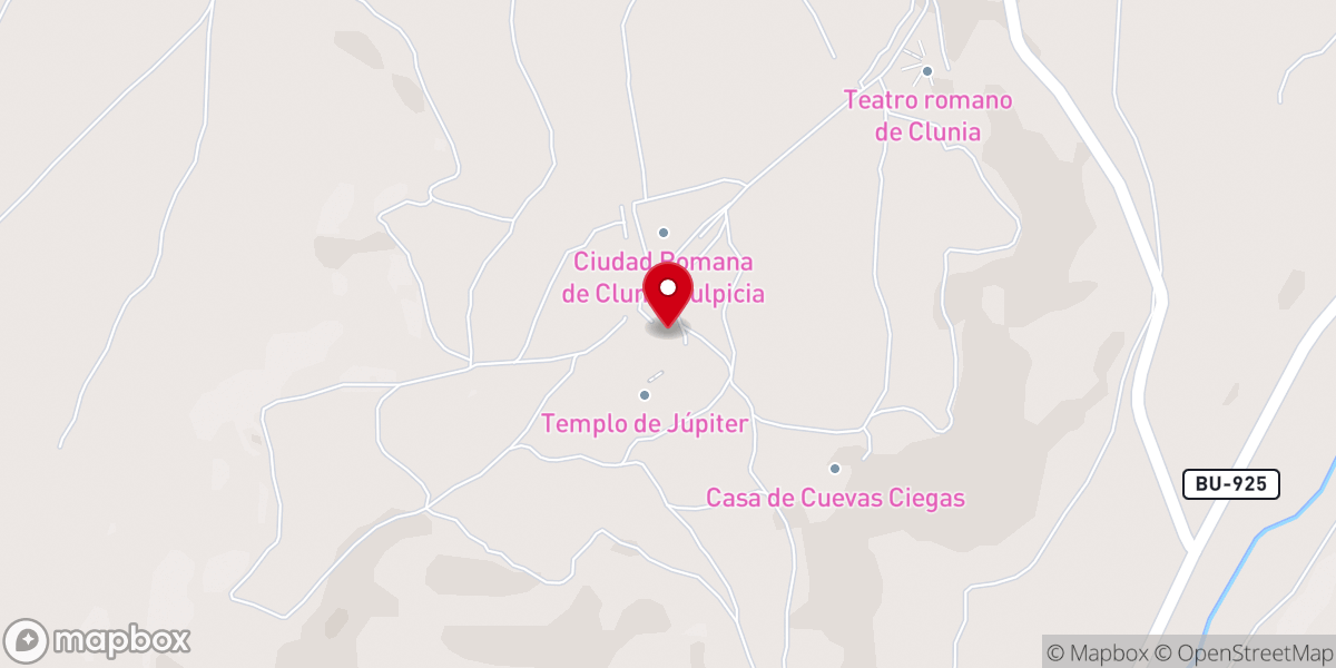 Map showing location of Ermita de Nuestra Señora de Castro