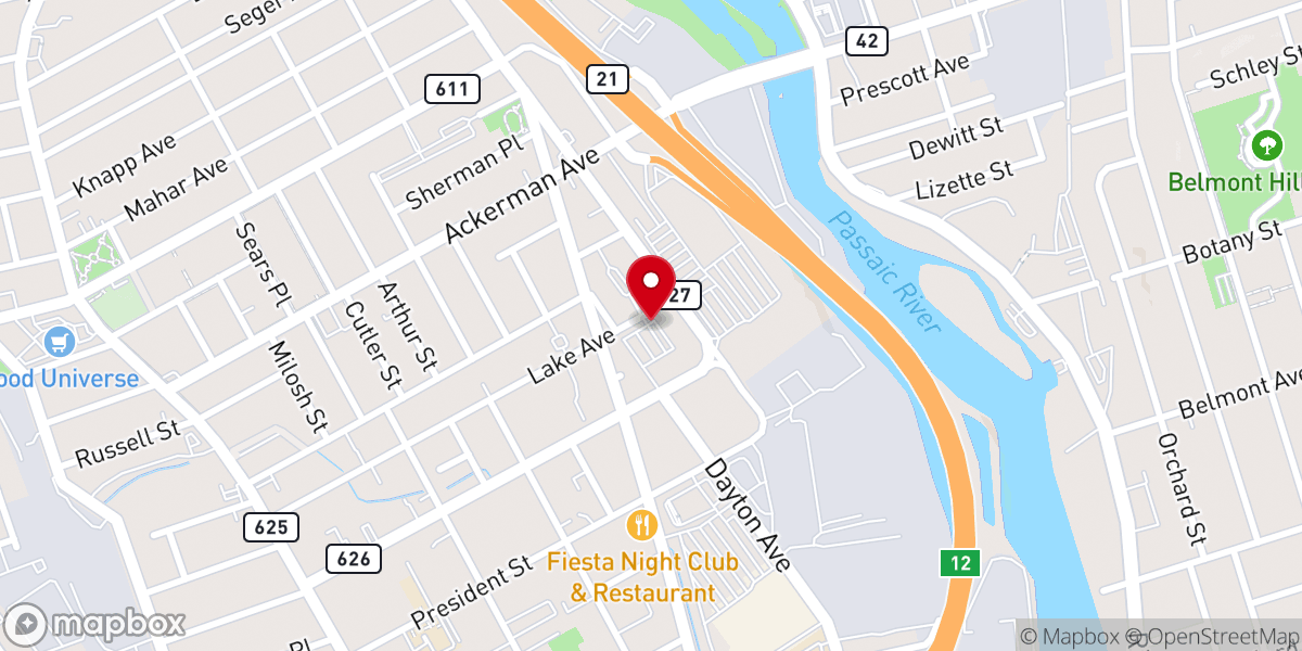Map showing location of Casa de Esperanza