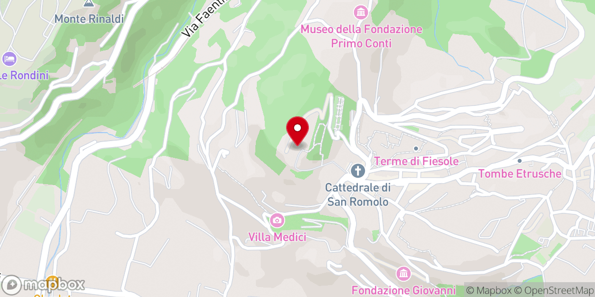 Map showing location of Convento di San Francesco
