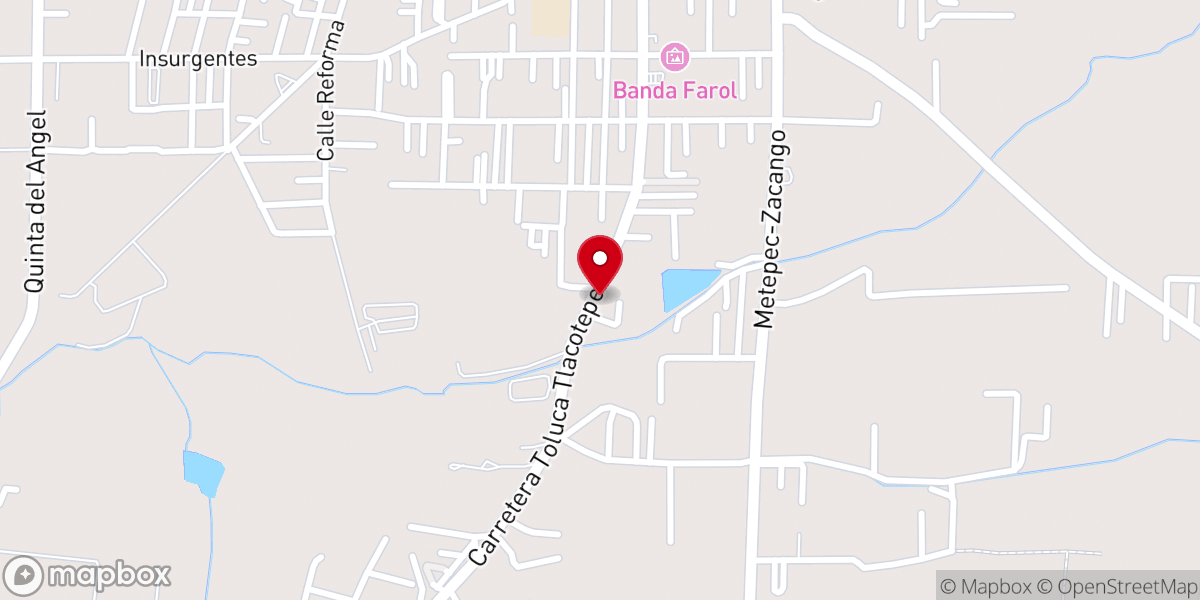 Map showing location of Iglesia Monte Ararat Toluca