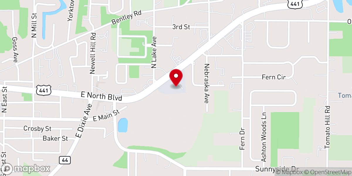 Map showing location of VineLIFE Church
