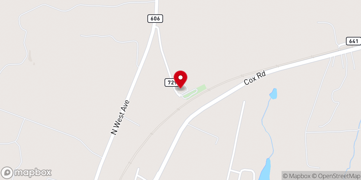 Map showing location of Spring Hill Baptist Church