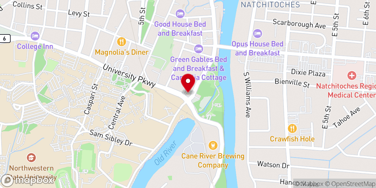 Map showing location of Covenant Presbyterian Church